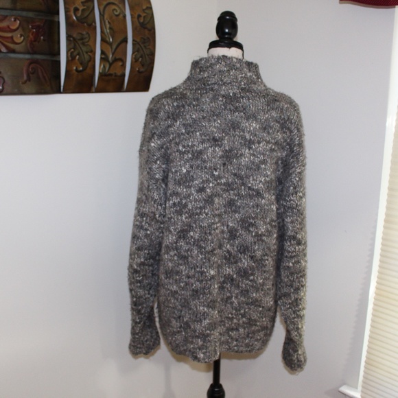D.D. Sloane, Cable Knit mock turtle neck sweater - Picture 6 of 9